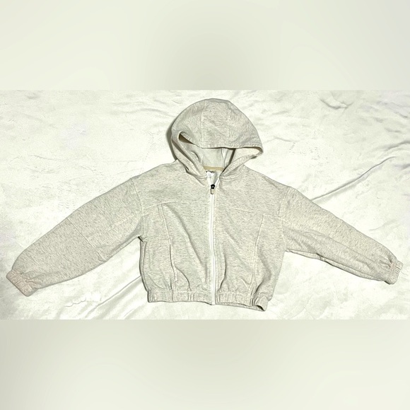 90 Degrees by Reflex Girls Cloud Plush Ludlow Jacket Gray Zip-Up Hoodie Large 12 - Picture 1 of 15